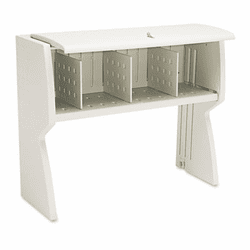 ICE92853 Aspira Hutch, Resin, 43-1/2w x 16-1/4d x 36h, Platinum By ICEBERG ENTERPRISES