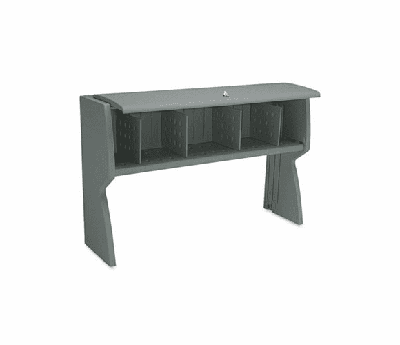 ICE92862 Aspira Hutch, Resin, 55-1/2w x 16-1/4d x 36h, Charcoal By ICEBERG ENTERPRISES