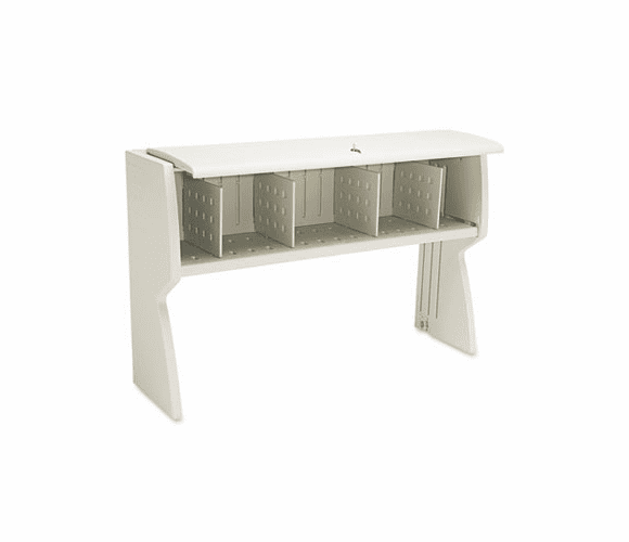 ICE92863 Aspira Hutch, Resin, 55-1/2w x 16-1/4d x 36h, Platinum By ICEBERG ENTERPRISES