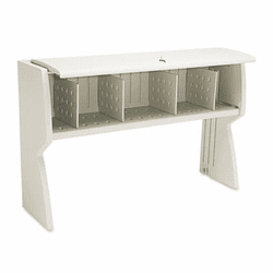 ICE92863 Aspira Hutch, Resin, 55-1/2w x 16-1/4d x 36h, Platinum By ICEBERG ENTERPRISES