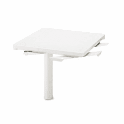 ICE94103 Aspira Workstation Square Corner Connector, Resin, Platinum, 28w x 28d x 30h By ICEBERG ENTERPRISES