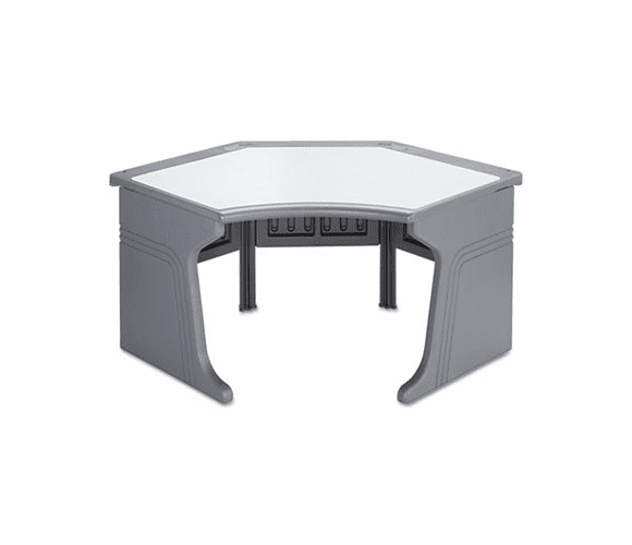 ICE94152 Aspira Freestanding Corner Unit, Resin, 65w x 39d x30h, Charcoal By ICEBERG ENTERPRISES