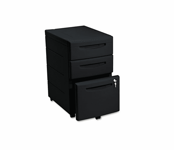ICE95211 Aspira Mobile Underdesk Pedestal File, Resin, 2 Box/1 File Drawers, Black By ICEBERG ENTERPRISES