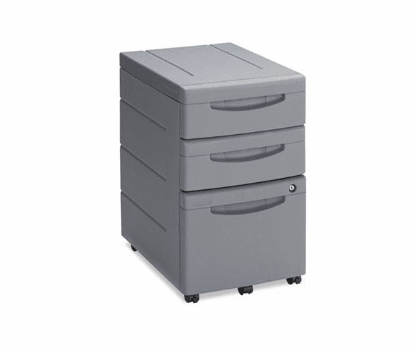 ICE95212 Aspira Mobile Underdesk Pedestal File, Resin, 2 Box/1 File Drawers, Charcoal By ICEBERG ENTERPRISES