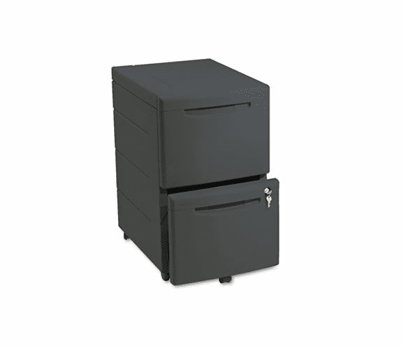 ICE95411 Aspira Mobile Underdesk Pedestal File, Resin, 2 File Drawers, Black By ICEBERG ENTERPRISES