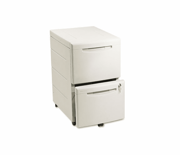 ICE95413 Aspira Mobile Underdesk Pedestal File, Resin, 2 File Drawers, Platinum By ICEBERG ENTERPRISES