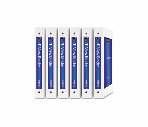 IDEFT07091 Do It Yourself Round Ring View Binder Kit, 11 x 8-1/2, 1" Cap, White, 6/Pack By IDEASTREAM CONSUMER PRODUCTS