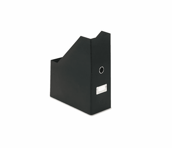 IDESNS01637 Heavy-Duty Fiberboard Magazine File with PVC Laminate, 4 1/2 x 11 x 13, Black By IDEASTREAM CONSUMER PRODUCTS