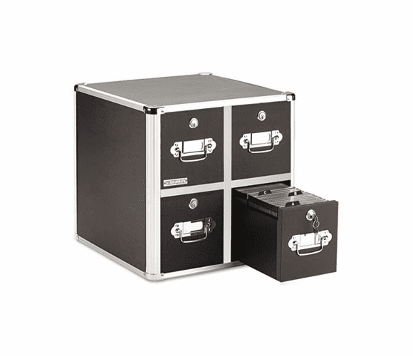 IDEVZ01049 Four-Drawer CD File Cabinet, Holds 660 Folders/240 Slim/120 Std. Cases By IDEASTREAM CONSUMER PRODUCTS