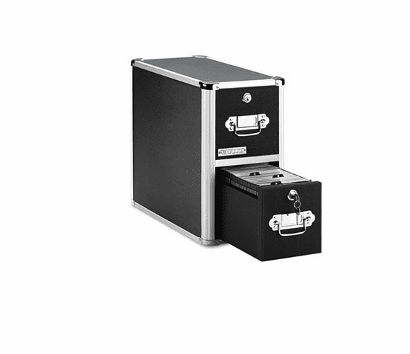 IDEVZ01094 Two-Drawer CD File Cabinet, Holds 330 Folders/120 Slim/60 Std. Cases By IDEASTREAM CONSUMER PRODUCTS