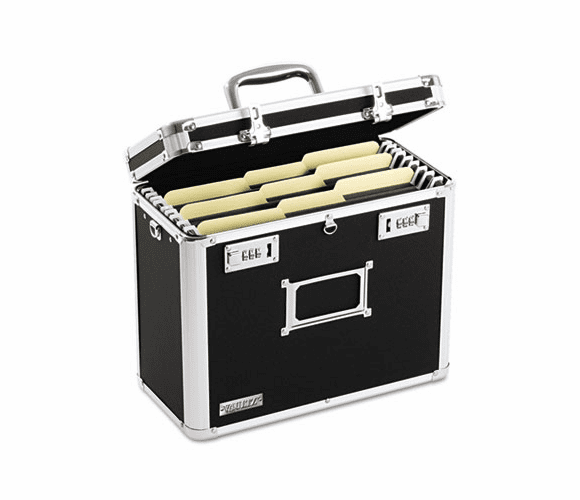 IDEVZ01187 Locking File Tote Storage Box, Letter, 13-3/4 x 7-1/4 x 12-1/4, Black By IDEASTREAM CONSUMER PRODUCTS