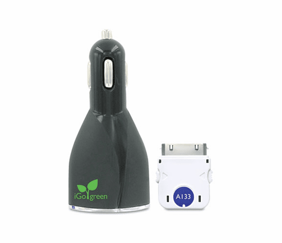 IGOBN002790001 Dual USB Car Charger, iPhone/iPod Tips By iGO INC
