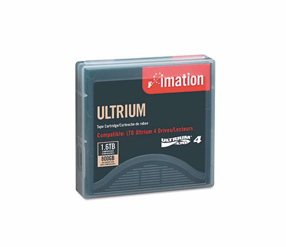 IMN26592 1/2" Ultrium LTO-4 Cartridge, 2600ft, 800GB Native/1.6TB Compressed Capacity By IMATION