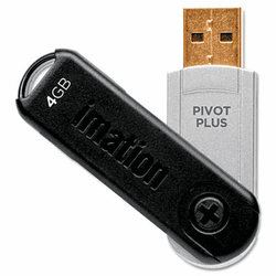 IMN26762 Pivot Plus USB Flash Drive, 4GB By IMATION