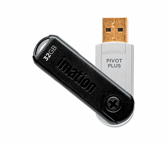 IMN27993 Pivot Plus USB Flash Drive, 32GB By IMATION