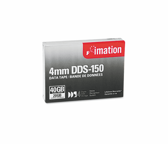 IMN40963 1/8" DDS-4 Cartridge, 150m, 20GB Native/40GB Compressed Capacity By IMATION