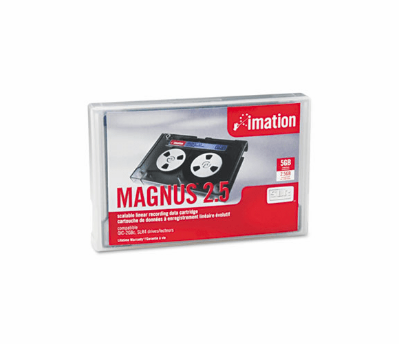 IMN46168 1/4" SLR4 Cartridge, 1500ft, 2.5GB Native/5GB Compressed Capacity By IMATION