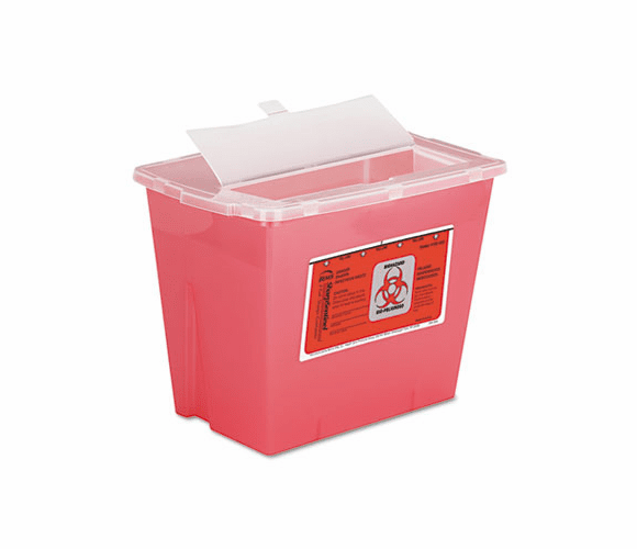 IMP7352 Sharps Container, Square, Plastic, 2 gal, Red By IMPACT PRODUCTS, LLC