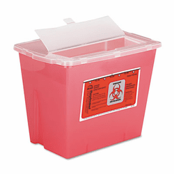 IMP7352 Sharps Container, Square, Plastic, 2 gal, Red By IMPACT PRODUCTS, LLC