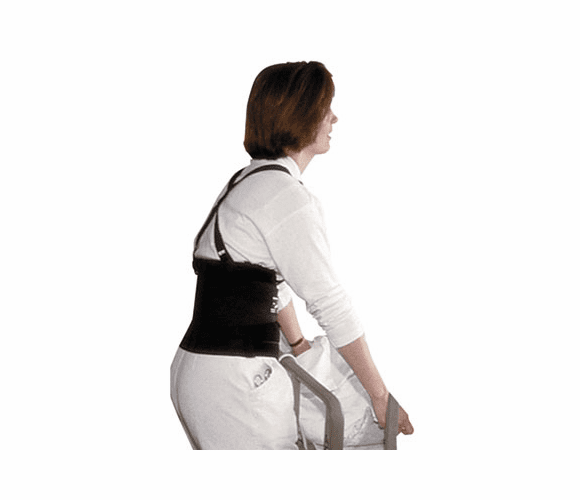 IMP7379S Deluxe Back Support, 7" Back Panel, Single Closure w/Suspenders, Small, Black By IMPACT PRODUCTS, LLC