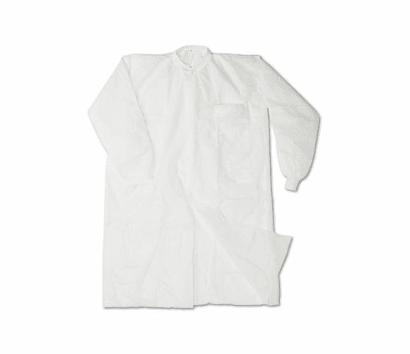 IMP7385L Disposable Lab Coats, Spun-Bonded Polypropylene, Large, White, 30/Carton By IMPACT PRODUCTS, LLC