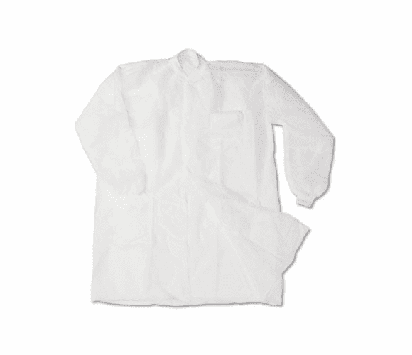 IMP7385XL Disposable Lab Coats, Spun-Bonded Polypropylene, XL, White, 30/Carton By IMPACT PRODUCTS, LLC