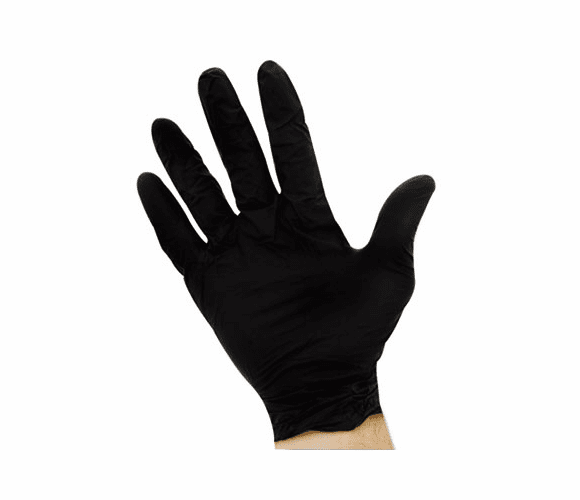 IMP8642M ProGuard Disposable Nitrile Gloves, Powder-Free, Black, Medium, 100/Box By IMPACT PRODUCTS, LLC