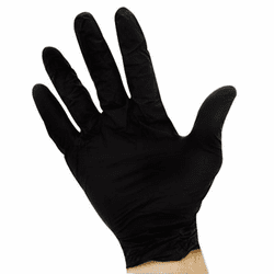 IMP8642M ProGuard Disposable Nitrile Gloves, Powder-Free, Black, Medium, 100/Box By IMPACT PRODUCTS, LLC