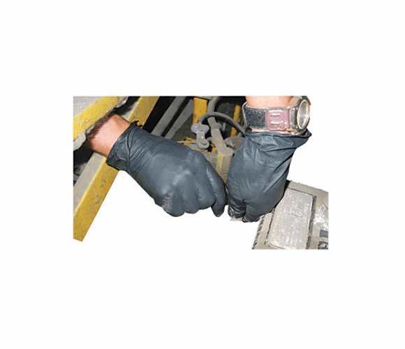 IMP8642S ProGuard Disposable Nitrile Gloves, Powder-Free, Black, Small, 100/Box By IMPACT PRODUCTS, LLC