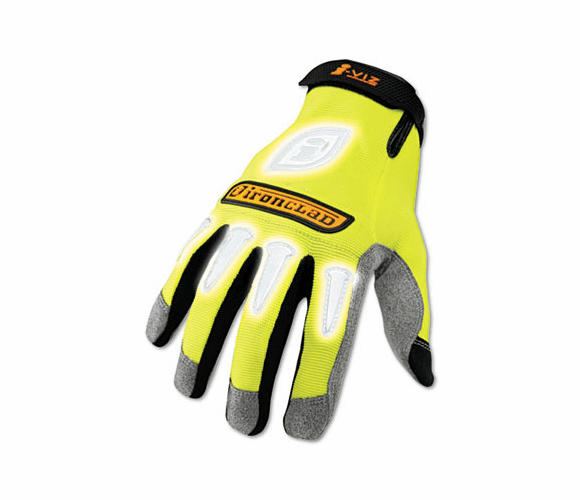 IRNIVG05XL I-Viz Reflective Gloves, 1 Pair, Fluorescent Green, X-Large By IRONCLAD PERFORMANCE WEAR
