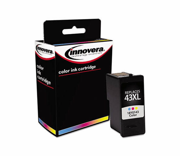 IVR0143 0143 Compatible, Remanufactured, 18Y0143 (#43) Ink, 480 Yield, Tri-Color By INNOVERA