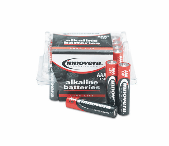 IVR11124 Alkaline Batteries, AAA, 24 Batteries/Pack By INNOVERA