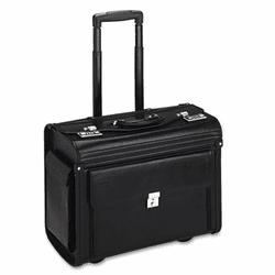IVR12000 Rolling Computer/Catalog Case, Vinyl, 19 x 9 x 14, Black By INNOVERA
