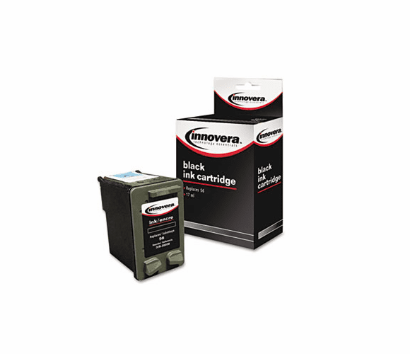 IVR20056 20056 Compatible, Remanufactured, C6656AN (56) Ink, 450 Page-Yield, Black By INNOVERA