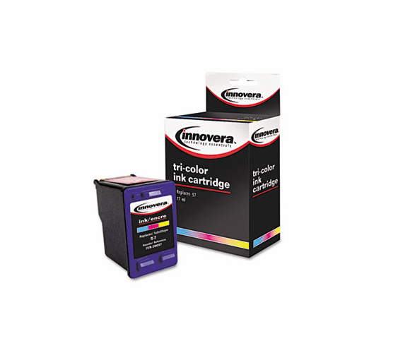 IVR20057 20057 Compatible, Remanufactured, C6657AN (57) Ink, 390 Page-Yield, Tri-Color By INNOVERA