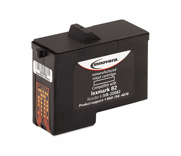 IVR20082 20082 Compatible, Remanufactured, 18L0032 (#82) Ink, 600 Yield, Black By INNOVERA
