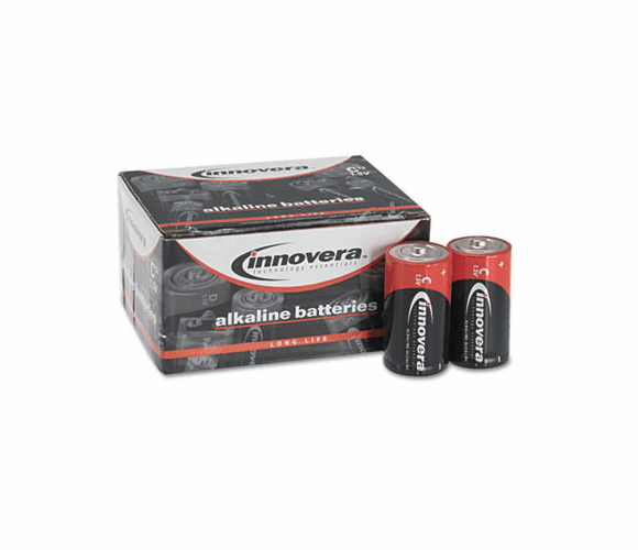 IVR22012 Alkaline Batteries, C, 12 Batteries/Pack By INNOVERA