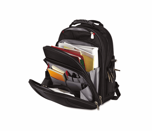 IVR22030 15.6" Laptop Backpack w/Two Zippered Pockets, Padded Straps, Bottle Holder By INNOVERA