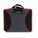 IVR36031 Neoprene Laptop Sleeve, Fits to 15-6/10", Zippered w/Handles, Red/Black By INNOVERA