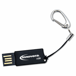 IVR38008 COB Flash Drive, 8 GB, USB 2.0, Black By INNOVERA