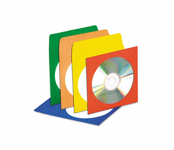 IVR39404 CD/DVD Envelopes with Clear Window, 50/Pack By INNOVERA