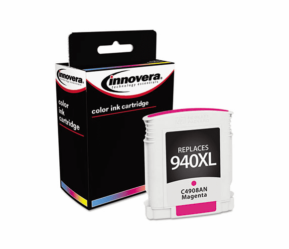 IVR4908AN 4908AN Compatible, Remanufactured, C4908AN (940XL) Ink, 1400 Page-Yield, Magenta By INNOVERA