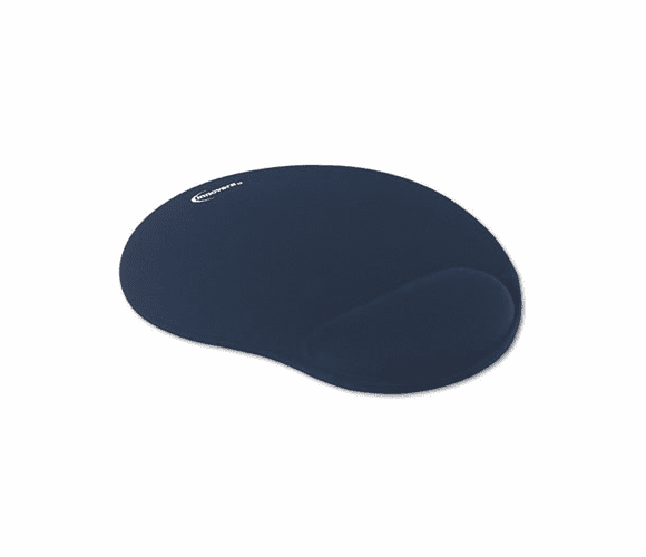 IVR50447 Mouse Pad w/Gel Wrist Pad, Nonskid Base, 10-3/8 x 8-7/8, Blue By INNOVERA