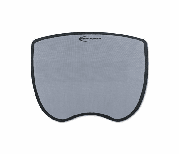 IVR50469 Ultra Slim Mouse Pad, Nonskid Rubber Base, 8-3/4 x 7, Gray By INNOVERA