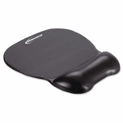 IVR51450 Gel Mouse Pad w/Wrist Rest, Nonskid Base, 8-1/4 x 9-5/8, Black By INNOVERA