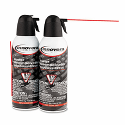 IVR51505 Compressed Gas Duster, 10oz Can, 2/Pack By INNOVERA