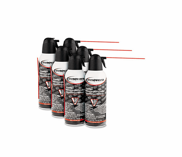 IVR51508 Compressed Gas Duster, 6 10oz Cans/Pack By INNOVERA