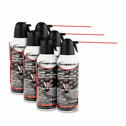 IVR51508 Compressed Gas Duster, 6 10oz Cans/Pack By INNOVERA