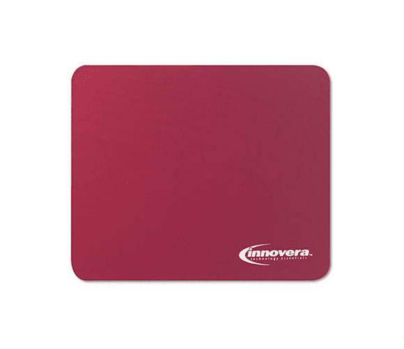 IVR52445 Natural Rubber Mouse Pad, Burgundy By INNOVERA