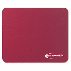 IVR52445 Natural Rubber Mouse Pad, Burgundy By INNOVERA